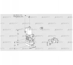 VAD2E40R/40R05FD-25WL/PP/2- (88106830) Газовый клапан с регулятором давления Kromschroder