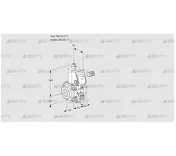 VAS125R/NW (88008678) Газовый клапан Kromschroder