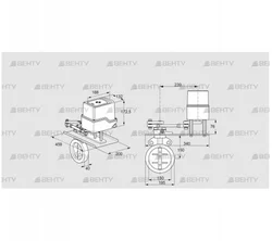 IDR150Z03D450GDW/50-03W3TR10 (88302662) Дроссельная заслонка Kromschroder