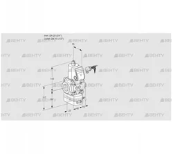 VAD120/15R/NW-100B (88005078) Газовый клапан с регулятором давления Kromschroder