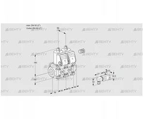 VCS3E50R/50R05NNWR/2--3/PPPP (88103401) Сдвоенный газовый клапан Kromschroder