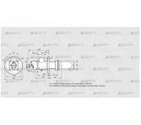 BIC 50HG-400/435-(38)D (84030152) Газовая горелка Kromschroder