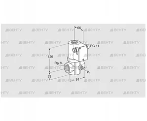 VG 20R02NT31D (85206030) Запорный газовый клапан Kromschroder