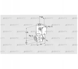 VG 20R03NQ31DMVZ (85214071) Запорный газовый клапан Kromschroder