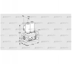 VCS7T80A05NNQSLE/PPPP/PPPP (88206600) Сдвоенный газовый клапан Kromschroder