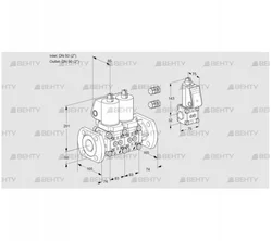 VCS3E50F/50F05NNKGL3/PPZS/PPPP (88100454) Сдвоенный газовый клапан Kromschroder