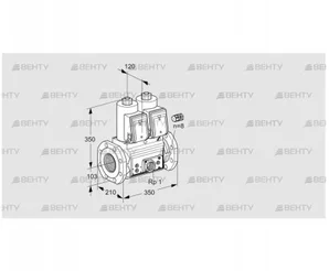VCS8100F05NNKR3E/PPEP/PPPP (88205304) Сдвоенный газовый клапан Kromschroder