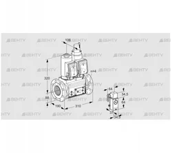 VCS7T80A05NLQSRE/3-P4/MMVM (88204070) Сдвоенный газовый клапан Kromschroder