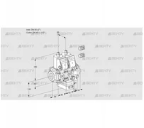 VCH3E50R/40R05NHEVWR3/PPPP/PPPP (88106132) Клапан с регулятором расхода Kromschroder