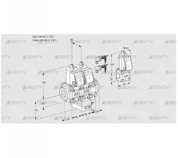 VCH2E40R/40R05NHEVWR6/PPPP/PPZS (88104741) Клапан с регулятором расхода Kromschroder