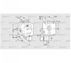 DG 10NG-6 (84447703) Датчик-реле давления газа Kromschroder