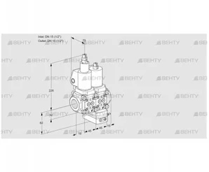 VCG1T15N/15N05LGAQSL/PPPP/PPPP (88105778) Клапан с регулятором соотношения Kromschroder