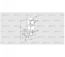 VK 80F60MHG93DS (85317144) Газовый клапан с приводом Kromschroder