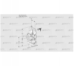 VAD120R/NW-100A (88034409) Газовый клапан с регулятором давления Kromschroder