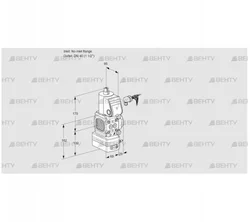 VAV2-/40R/NQAK (88018403) Газовый клапан с регулятором соотношения Kromschroder