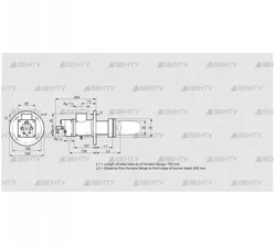 BIC 65HB-700/835-(34A)E (84199153) Газовая горелка Kromschroder