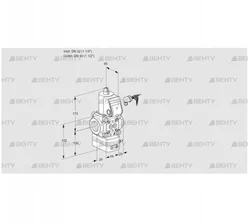 VAV232/40R/NWAK (88034423) Газовый клапан с регулятором соотношения Kromschroder