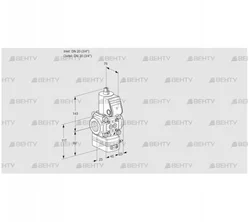 VAD1T20N/NK-100A (88016682) Газовый клапан с регулятором давления Kromschroder