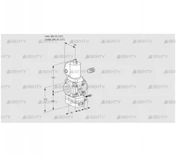 VAG115R/NKGLBE (88018503) Газовый клапан с регулятором соотношения Kromschroder