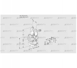 VAD120R/NW-100A (88007610) Газовый клапан с регулятором давления Kromschroder