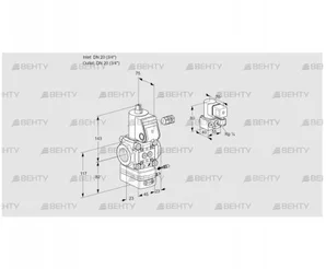 VAG120R/NWAE (88011186) Газовый клапан с регулятором соотношения Kromschroder