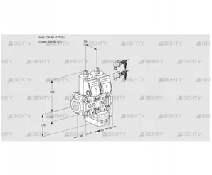 VCH3E40R/50R05NHEWR6/PPPP/PPPP (88105308) Клапан с регулятором расхода Kromschroder