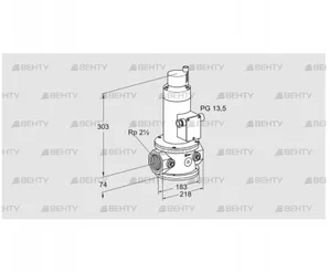 VR 65R01RT33D (85249100) Воздушный электромагнитный клапан Kromschroder