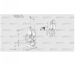 VAD2E40R/40R05D-100WR/PP/BS (88107521) Газовый клапан с регулятором давления Kromschroder