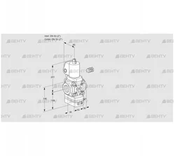 VAV350R/NWSLAK (88011476) Газовый клапан с регулятором соотношения Kromschroder