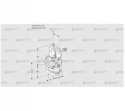 VAD115R/NW-25B (88033516) Газовый клапан с регулятором давления Kromschroder