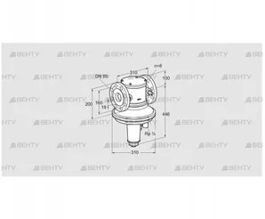 GIK 80F02-6 (85093220) Регулятор соотношения газ/воздух Kromschroder