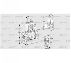 VCS7T80A05NNWSRE/3-P4/PPB- (88206562) Сдвоенный газовый клапан Kromschroder