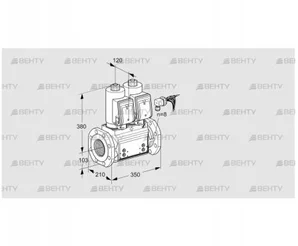 VCS8100F05NNWSRB/PPPP/PPPP (88203338) Сдвоенный газовый клапан Kromschroder