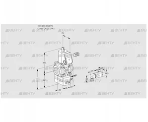 VAG120R/NKAE (88015235) Газовый клапан с регулятором соотношения Kromschroder