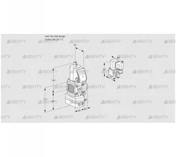 VAD1-/25R/NW-25A (88021288) Газовый клапан с регулятором давления Kromschroder