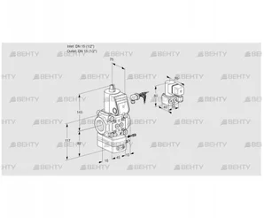 VAG115R/NWBK (88029251) Газовый клапан с регулятором соотношения Kromschroder