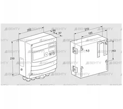 BCU480W2P2C0D0000K1E1-/LM400WF3O0E1- (88680320) Блок управления горением Kromschroder