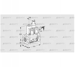 VCS780F05NLWRE/PPPP/PPPP (88203741) Сдвоенный газовый клапан Kromschroder