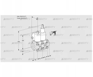 VCS3E50R/50R05NLQL/PPPP/MMMM (88104786) Сдвоенный газовый клапан Kromschroder