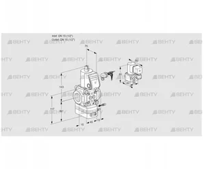 VAG115R/NWBE (88030253) Газовый клапан с регулятором соотношения Kromschroder