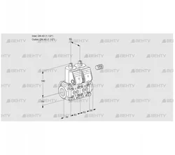 VCS3E40R/40R05NNWR3/PPPP/PPPP (88106844) Сдвоенный газовый клапан Kromschroder