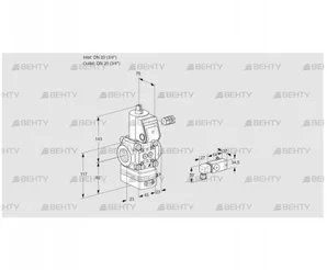 VAD120R/NW-100A (88034218) Газовый клапан с регулятором давления Kromschroder