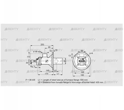 BIOA 65HM-500/435-(72)D (84022556) Газовая горелка Kromschroder