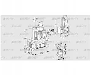 VCS8100F05NLWRE/PPZ-/P3PP (88206564) Сдвоенный газовый клапан Kromschroder