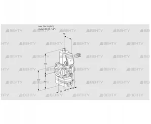 VAD120/15R/NW-50B (88011754) Газовый клапан с регулятором давления Kromschroder