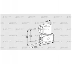 VG 10R01Q6 (85233040) Запорный газовый клапан Kromschroder