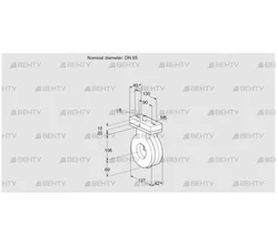 BVA65Z05V (88301088) Дроссельная заслонка Kromschroder