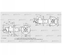 BIO 80RBL-800/635-(11)EB (84099932) Газовая горелка Kromschroder