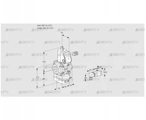 VAD115R/NW-100B (88030784) Газовый клапан с регулятором давления Kromschroder