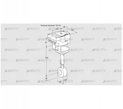 IBHR40Z01A/40A2AR10 (88303134) Дроссельная заслонка Kromschroder